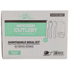 Eco-Craze - Wrapped 6pc Wooden Cutlery Kit (F/K/S/N/S/P)