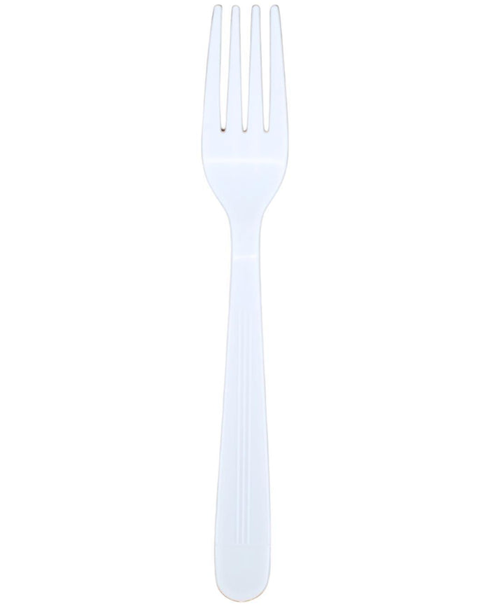 Value+ - Heavy - Plastic Forks - White - Retail Pack - RP2001