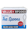 Value+ - Heavy - Plastic Tea Spoons - White - Retail Pack - RP2003