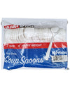 Value+ - Heavy - Plastic Soup Spoons - White - Retail Pack - RP2004