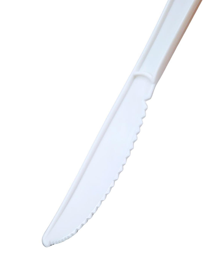 CLR - Value+ - Medium Heavy - Plastic Knife - White - Retail Pack - RP1102