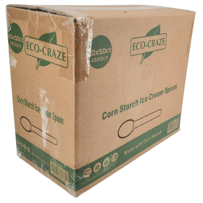 Eco-Craze - Corn Starch Ice Cream Spoon