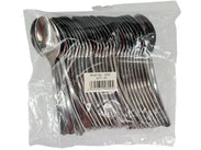 Plastic Soup Spoon - Silver - 18.9cm - SS67 Plastic Soup Spoon - Silver - 18.9cm - SS67
