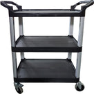 Spartano - Small, 3 Shelf Service Trolley, Black/Grey - 4896 Spartano - Small, 3 Shelf Service Trolley, Black/Grey - 4896
