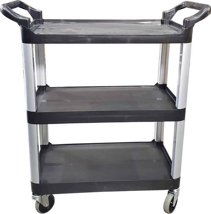 Spartano - Small (84*43*95 cm ) 3 Shelf Trolley, Black/Grey - 4896