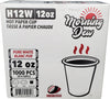 Morning Dew - 12 oz Hot Paper Cup - White - H12W