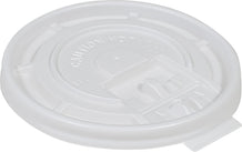 Morning Dew - Tear Back Flat Lid for 10-24 oz Hot Paper Cups - White - 10F-W Morning Dew - Tear Back Flat Lid for 10-24 oz Hot Paper Cups - White - 10F-W