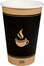 Morning Dew - 16 oz Hot Paper Cup - Ebony Print - H16E Morning Dew - 16 oz Hot Paper Cup - Ebony Print - H16E