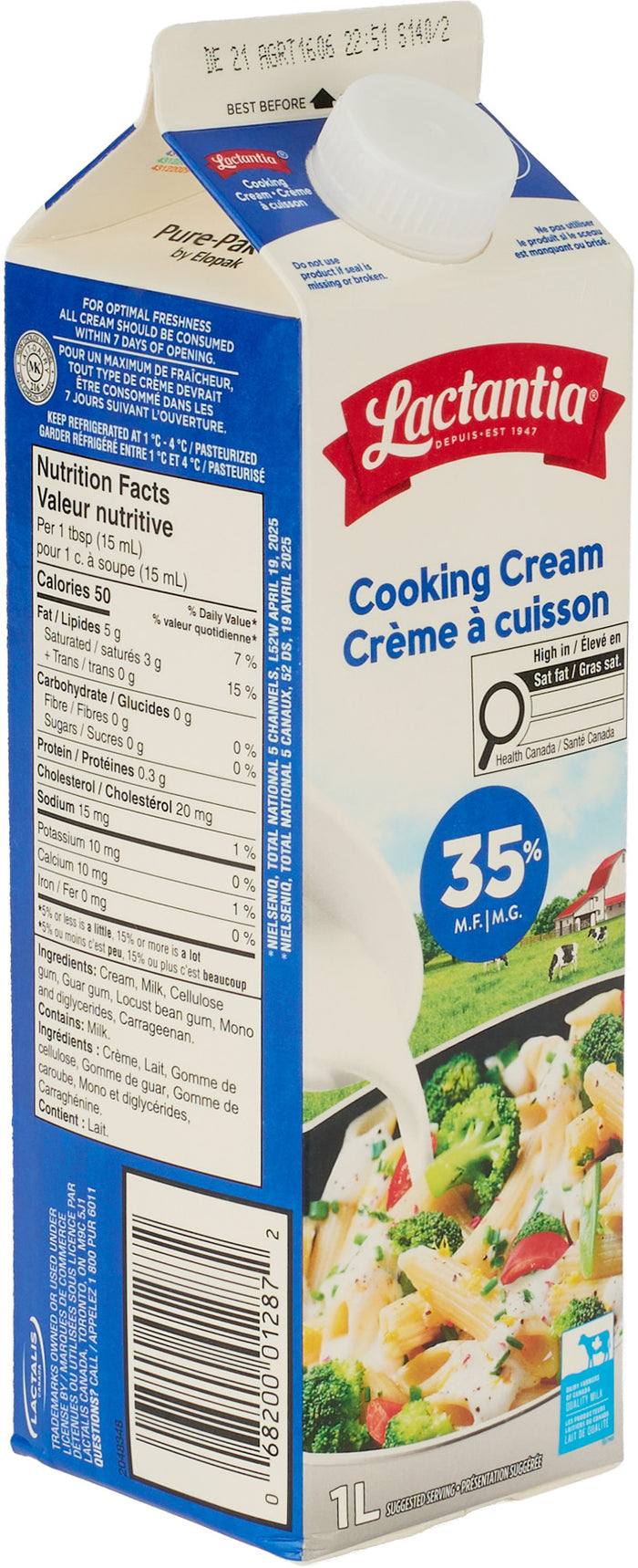 Crème à cuisson Quebon Ultra 35 %