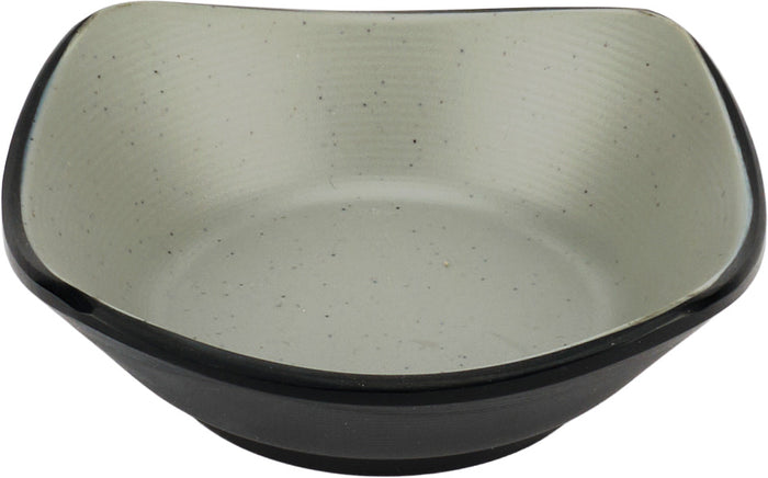 Melamine Square Bowl - Black - 3.8