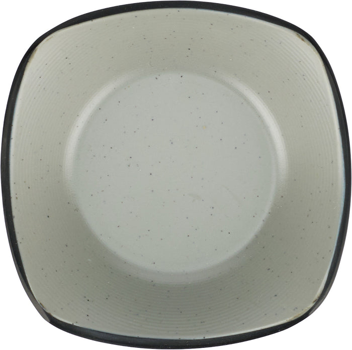 Melamine Square Bowl - Black - 3.8
