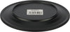 Melamine Black Plate - Wide Rim - 7