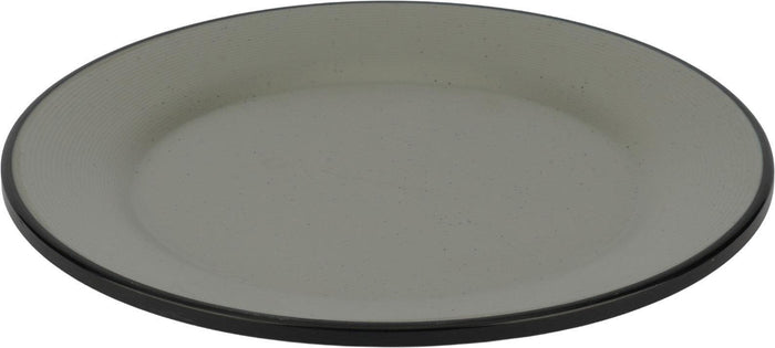 Melamine Black Plate - Wide Rim - 10