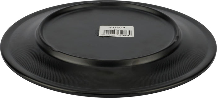 Melamine Black Plate - Wide Rim - 10