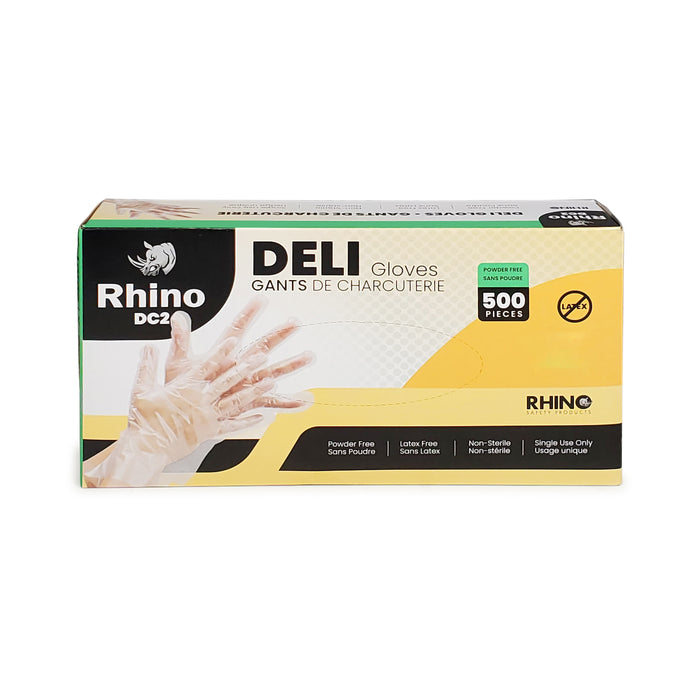 Rhino - DC2 - Clear Deli Gloves - Medium - 200M