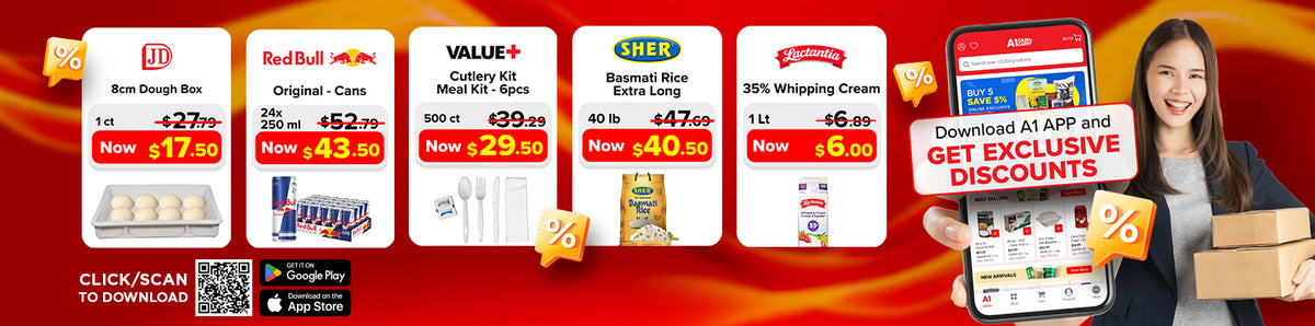Download the A1 Cash and Carry App for Exclusive Weekly Deals
