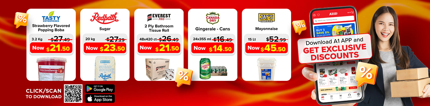 Download the A1 Cash and Carry App for Exclusive Weekly Deals