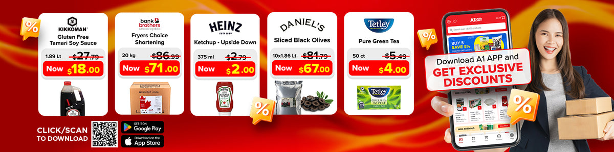Download the A1 Cash and Carry App for Exclusive Weekly Deals