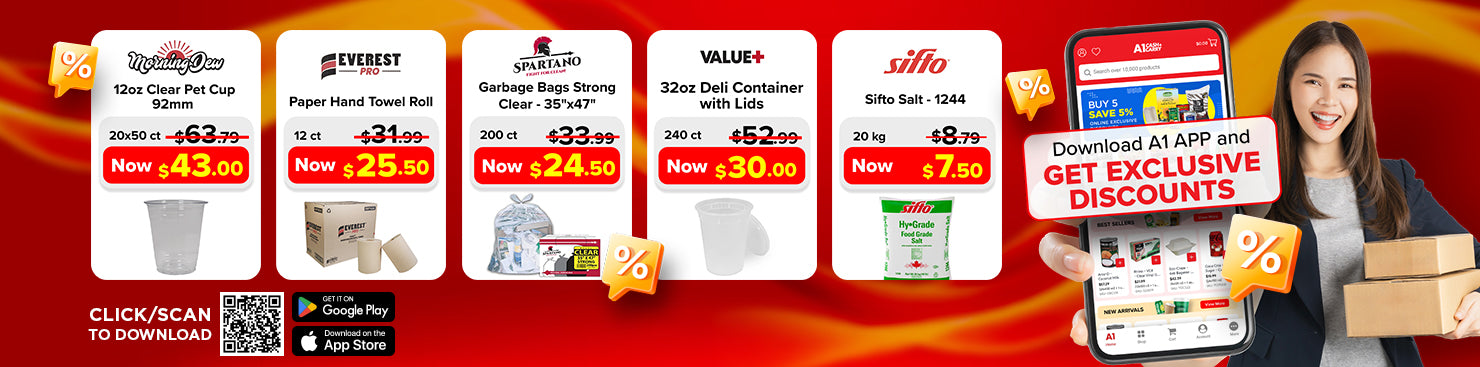 Download the A1 Cash and Carry App for Exclusive Weekly Deals