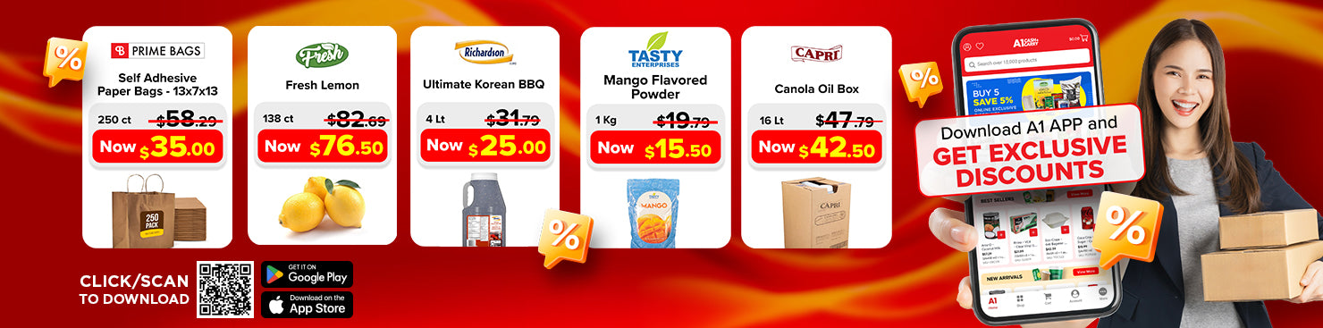 Download the A1 Cash and Carry App for Exclusive Weekly Deals