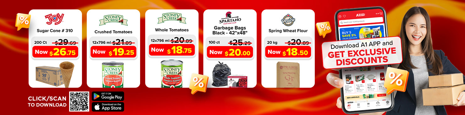 Download the A1 Cash and Carry App for Exclusive Weekly Deals