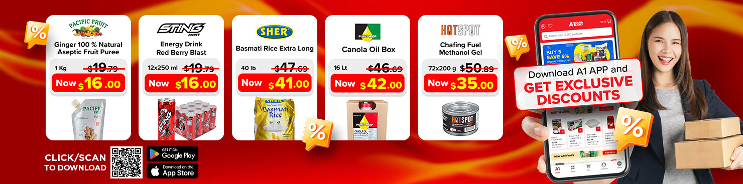 Download the A1 Cash and Carry App for Exclusive Weekly Deals