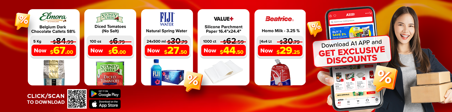 Download the A1 Cash and Carry App for Exclusive Weekly Deals