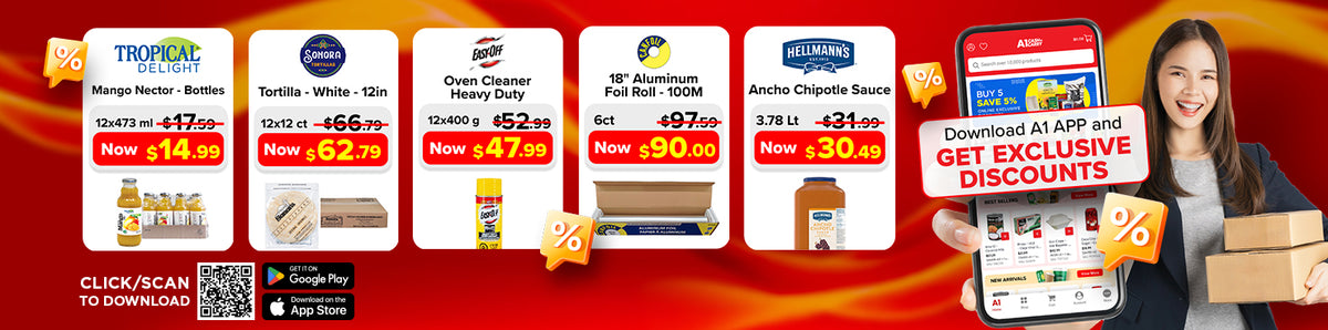 Download the A1 Cash and Carry App for Exclusive Weekly Deals