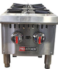 Pro-Kitchen - Hot Plate 2 Burners SS 60000 BTU 12 Pro-Kitchen - Hot Plate 2 Burners SS 60000 BTU 12
