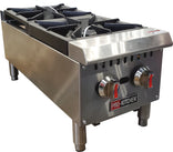Pro-Kitchen - Hot Plate 2 Burners SS 60000 BTU 12 Pro-Kitchen - Hot Plate 2 Burners SS 60000 BTU 12