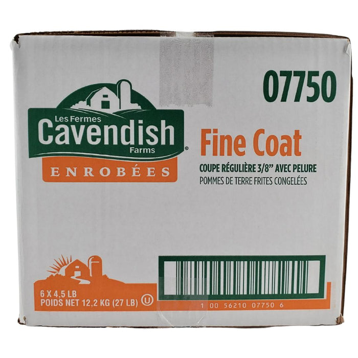 Cavendish - French Fries - 3/8 Straight Cut - Skin On - Fine Coat - 07750