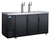 GLACIER - Dual Tap Kegerator 3 Door 73*27*36 - GDD-73 GLACIER - Dual Tap Kegerator 3 Door 73*27*36 - GDD-73