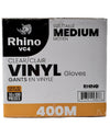 Rhino - VC4 - Clear Vinyl Gloves - Medium - 400M
