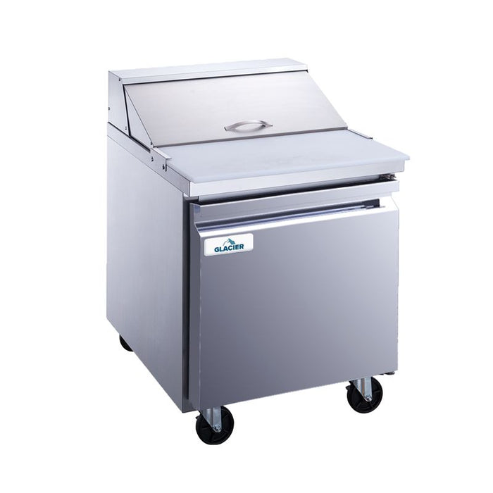 GLACIER - Salad Prep Table 1 Door 8 Bins 29*31*43 -GST-29-8