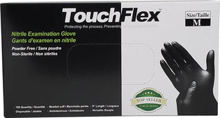 XC - Touch Flex - Gloves - Nitrile - PF - Black - Medium