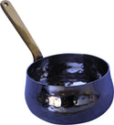 Mini bowl belly SS 180ML hammered with long gold handle Mini bowl belly SS 180ML hammered with long gold handle