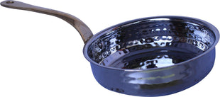 Fry Pan SS Hammered 300Ml No.2 With 1 Long Gold Handle, 13.5cm Fry Pan SS Hammered 300Ml No.2 With 1 Long Gold Handle, 13.5cm