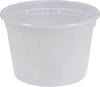 Value+ - 16oz Deli Container - Heavy - White - Retail Pack