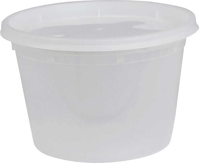 Value+ - 16oz Deli Container - Heavy - White - Retail Pack