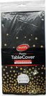 Table Cover - 54x108” Rectangular - Black Golden Dot Table Cover - 54x108” Rectangular - Black Golden Dot