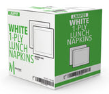 Mayfair - 1 Ply Lunch Napkins 1/4 Fold - White - LNAP01 Mayfair - 1 Ply Lunch Napkins 1/4 Fold - White - LNAP01