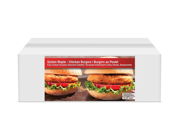 Frozen - Golden Maple - Breaded Chicken Burgers - 93324