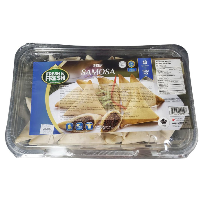 CLR - Frozen - Fresh & Fresh - Beef Samosas - Halal