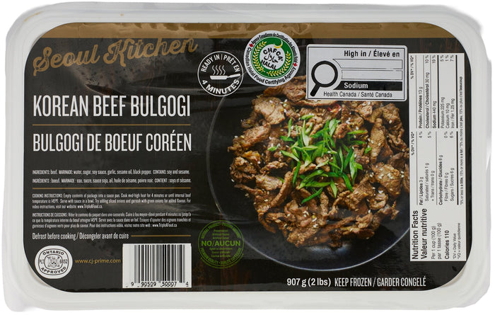 Seoul Kitchen Korean Marinated Beef Bulgogi, Halal