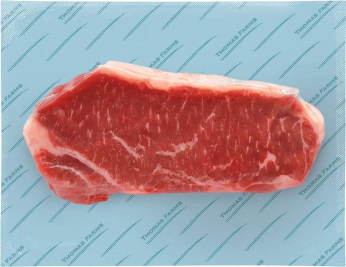 Frozen - Thomas Foods - Grass Fed Beef Striploins 8oz - Halal