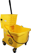 Spartano - 32L Mop Bucket with Side Press Wringer - Yellow - 4937