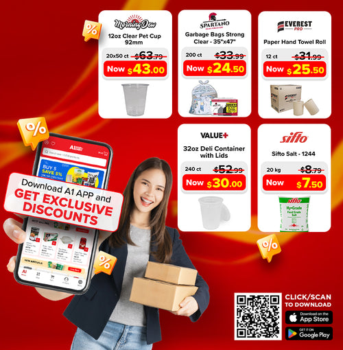 Download the A1 Cash and Carry App for Exclusive Weekly Deals