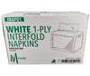 Mayfair - 1 ply Interfold Napkins 1/4 Fold - White - INAP01