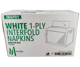 Mayfair - 1 ply Interfold Napkins 1/4 Fold - White - INAP01 Mayfair - 1 ply Interfold Napkins 1/4 Fold - White - INAP01