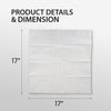 Mayfair - 3 ply Dinner Napkins 1/8 Fold - White - DNAP03